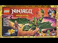 LEGO Ninjago 71829 Lloyd's Green Forest Dragon. Unboxing and slow pace, real time building.