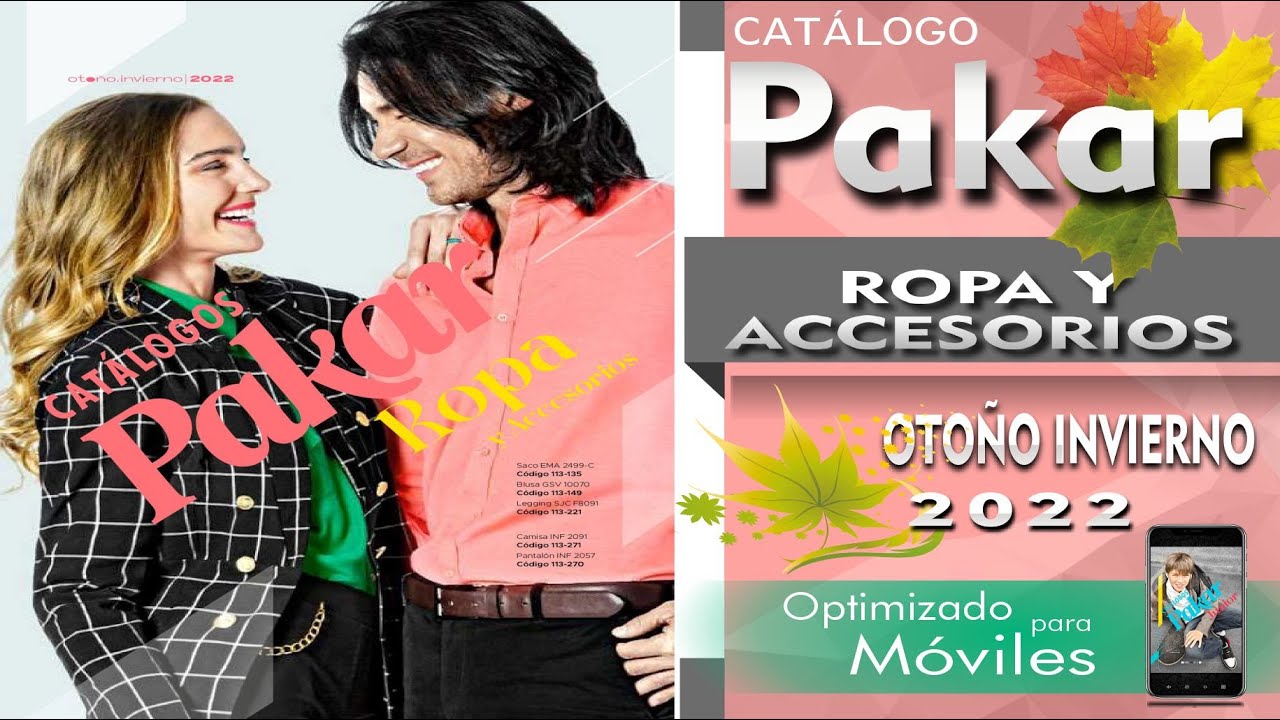 CATÁLOGO PAKAR ROPA Y ACCESORIOS OTOÑO INVIERNO 2022 ➠ DIGITAL - YouTube