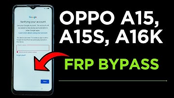 Oppo A16K Android 11 - How To Bypass Google Account (FRP) Lock