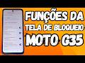 COMO CONFIGURAR AS FUNÇÕES DA TELA DE BLOQUEIO DO CELULAR MOTOROLA MOTO G35 5G