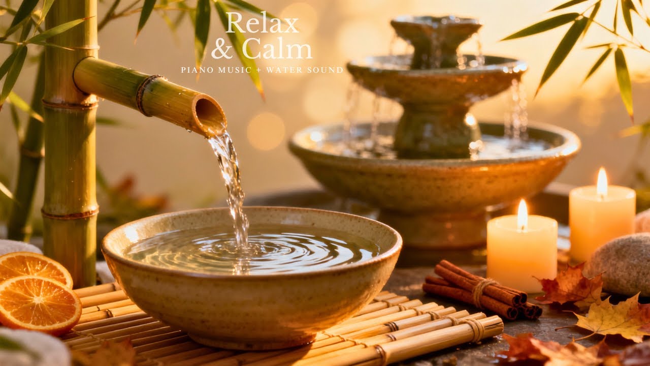 Soothing Sleep Music with Water Sounds 🍃 Relieves Insomnia, Calms Anxiety & Depression