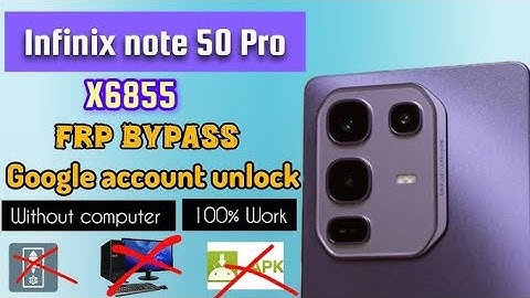 infinix note 50 4G frp google account bypass android 15 