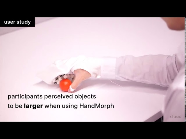 HandMorph: a Passive Exoskeleton that Miniaturizes Grasp HandMorph: a Passive Exoskeleton that Miniaturizes Grasp