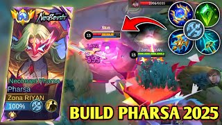 WTF DAMAGE!! THIS BUILD SO CRAZY FOR PHARSA!! BEST ONE SHOT BUILD PHARSA - MLBB