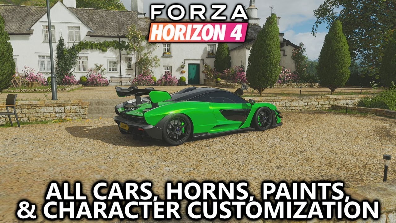 Forza Horizon 4 - All Cars, New Upgrade Options, Horns, Character Customization, Emotes & More! - YouTube