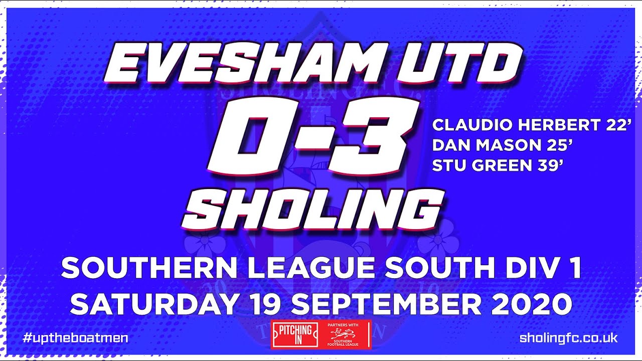 Evesham United 03 Sholing Southern League South Div 1 YouTube