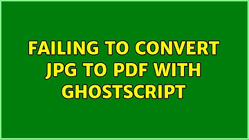 Failing to convert JPG to PDF with GhostScript