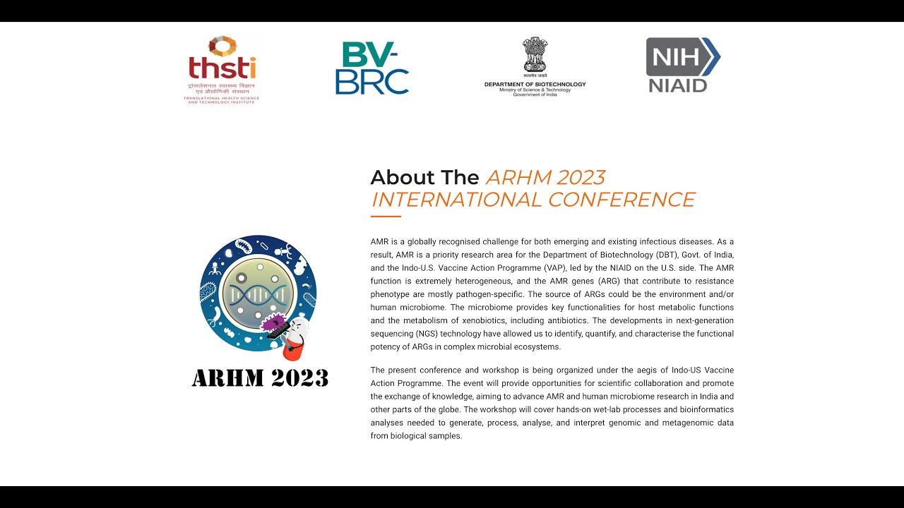Day 2: INDO-US INTERNATIONAL CONFERENCE ON ANTIMICROBIAL RESISTANCE AND ...