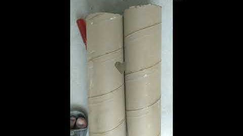 Making of pot from cardboard and plaster of paris at home.