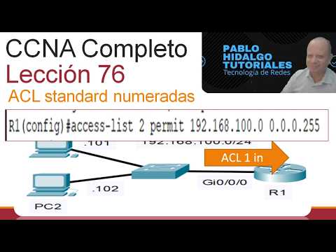 CCNA Completo | Leccion 76 | ACL parte 1 | ACL standard numeradas