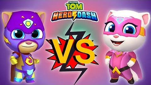 Talking Ginger VS Talking Angela - Talking Tom Hero Dash Gameplay! (Android/iOS)