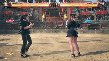 TEKKEN 8 Jun Kazama vs Reina ( CPU ) Very Hard Heihachi x HIROAKI T-Shirt