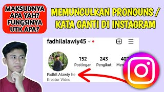 HOW TO DISPLAY PRONOUNS ON INSTAGRAM