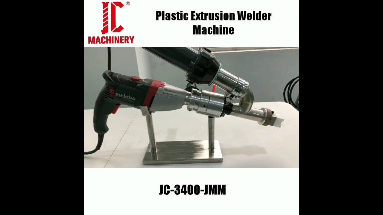 JC Handheld Plastic Extrusion Welding Machine JC-3400-JMM - YouTube