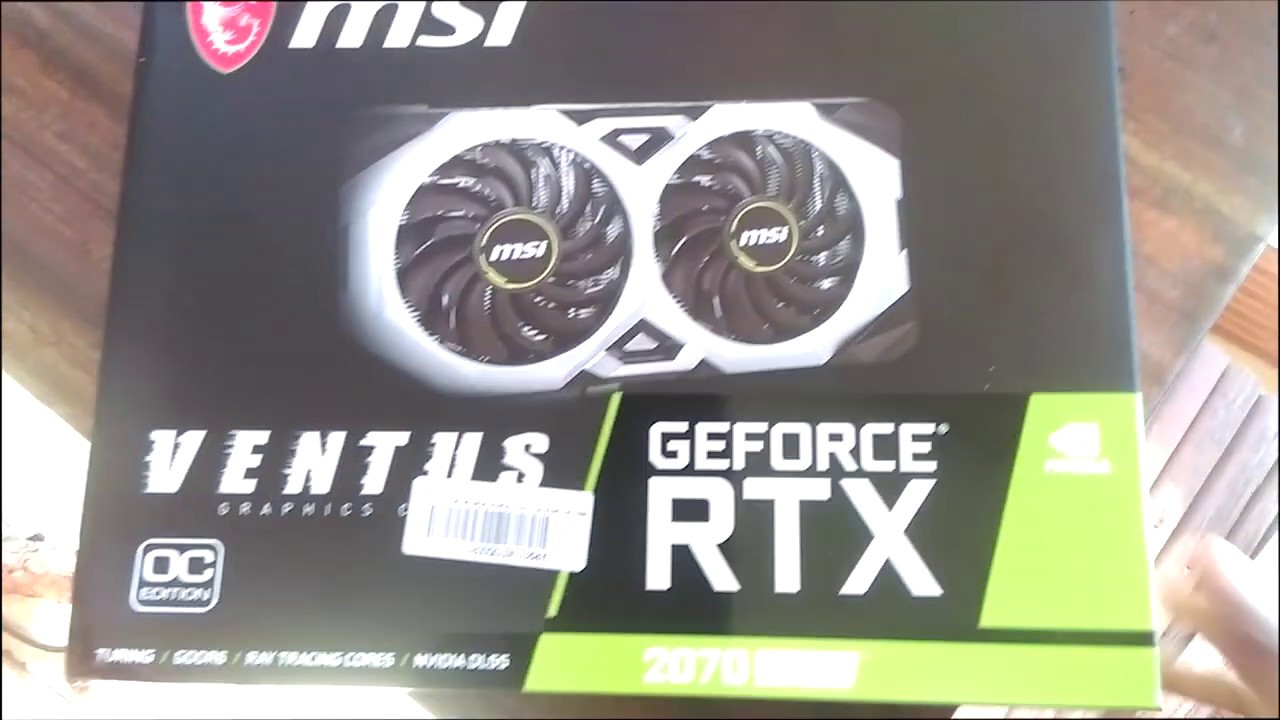 Unboxing MSi Ventus RTX 2070 Super Temperatures test | Stress test Furmark  ONLY | Open Bench