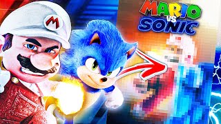 Making A Custom Sonic Vs Mario Movie Poster