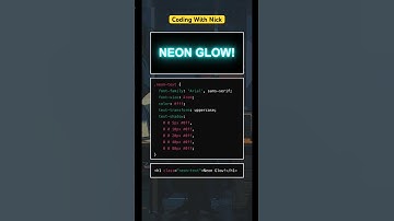 Neon Glow Text Effect With Css #csseffect #htmlcss #webdesign #javascript #html #css #csstricks