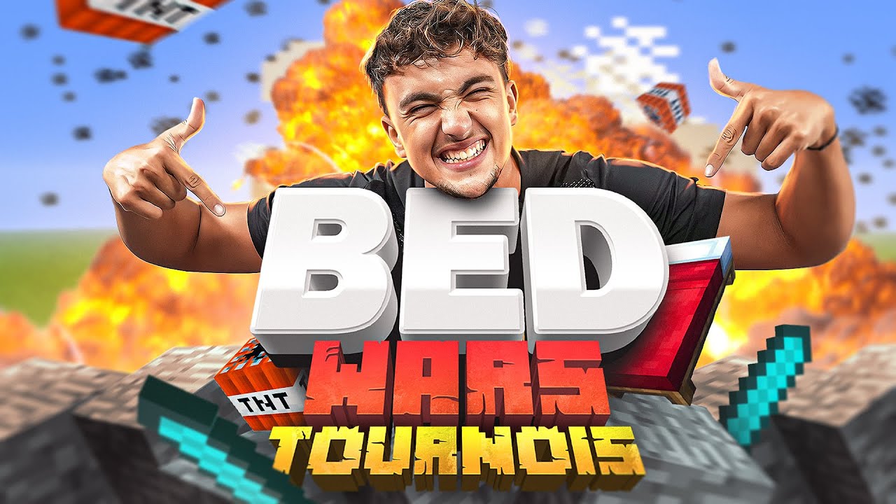 Tournois BEDWARS sur Minecraft avec toute lquipe de streameurs  ONECUBE