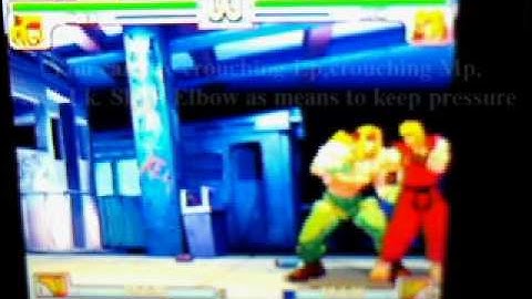 Alex Street Fighter 3 3rd Strike tutorial.