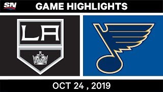 NHL Highlights | Kings vs. Blues – Oct 24, 2019