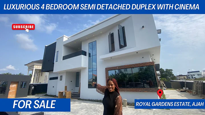 House for Sale in Lekki, Lagos Nigeria; Luxurious 4 Bedroom Semi Detached Duplex with Cinema & Bq