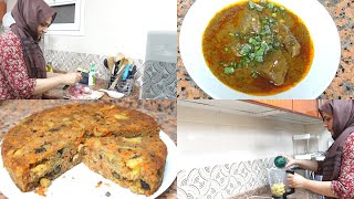 Today's Tea Time and Dinner Menu - Rich Carrot Cake and Beef Nihari