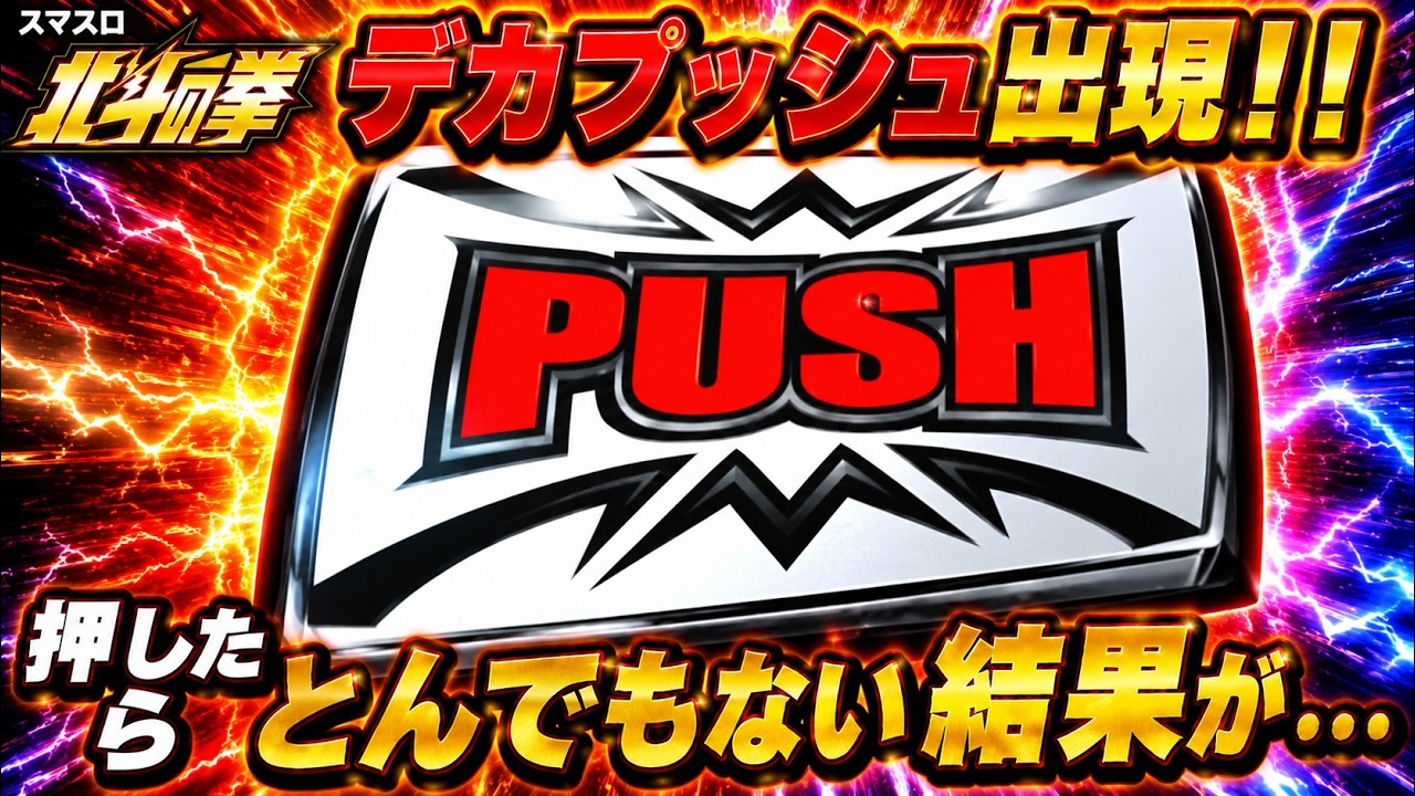 【スマスロ北斗】デカPUSHを押したらまさかの神展開！！結果がヤバすぎたｗ