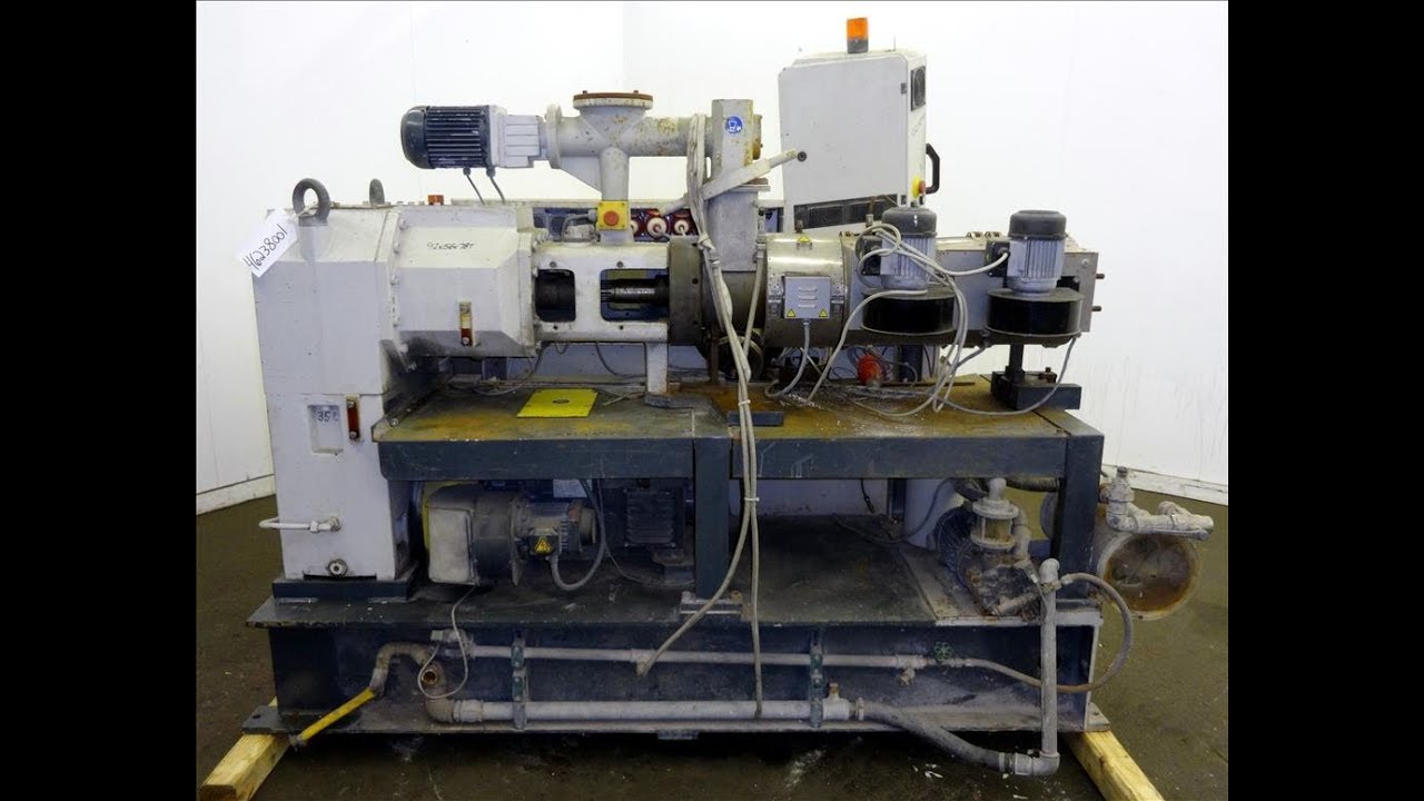 Used Cincinnati Extrusion 45mm Conical Twin Screw Extruder Type Titan