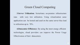 Environmental sustainability through Green Cloud Computing