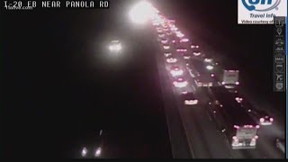 Traffic at a standstill on I-20W after crash