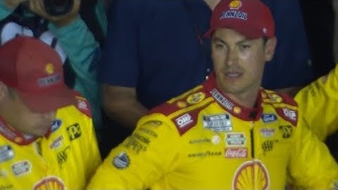 Joey Logano's First Reaction to the Replay of Austin Dillon Wrecking Him...