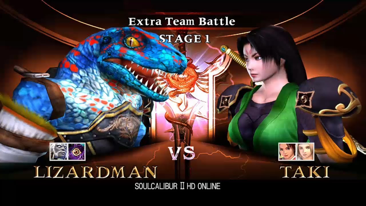 Soulcalibur 2 HD Extremely Hard Extra Team Battle with Lizardman, Charade and Cervantes