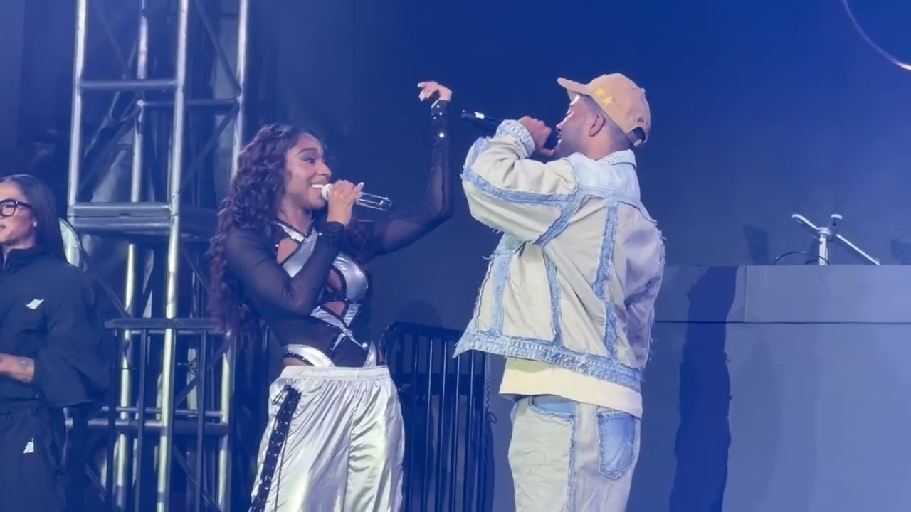 Khalid & Jordan Chiles Surprising Normani with Spotify Billions Club Plaque for “Love Lies” 