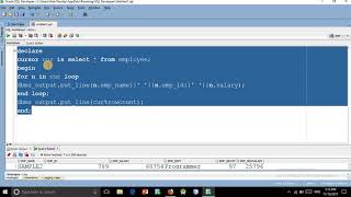 pl sql in hindi lec 19(2) explicit cursor for loop