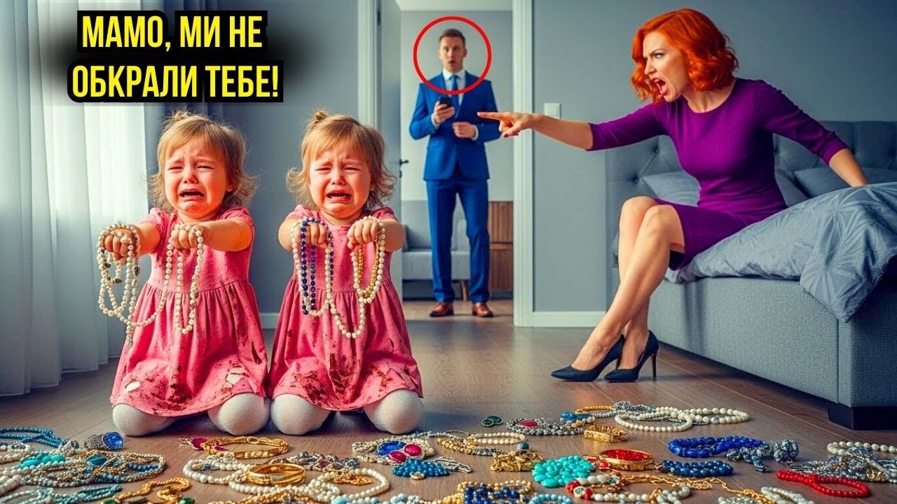 Жорстока мачуха звинувачує близнючок у крадіжці, і вони плачуть, кричачи — батько-мільйонер телефону
