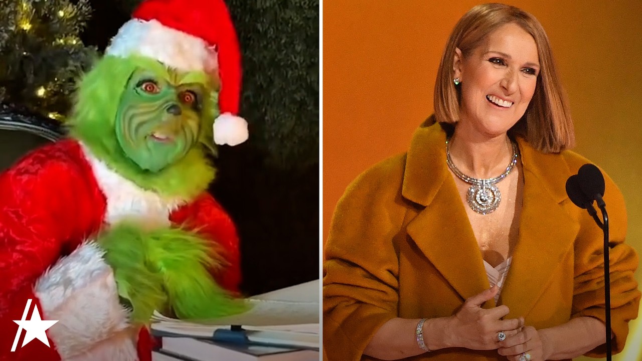 Céline Dion Looks UNRECOGNIZABLE As The Grinch In Festive Video