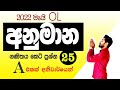 Guessing questions | Anumana prashna | OL exam 2022 may | paper discussion in sinhala | ganithaya