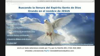 Oraciones a Dios para ser llenos del Espiritu Santo de Dios