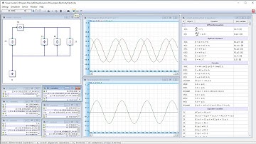 AnyDynamics. Model of an electric circuit