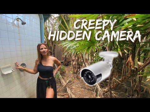 Creepy Hidden Camera at our Rental House | *Looking at our outdoor shower*