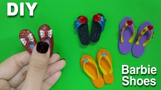 Diy Miniature Barbie Shoes Doll Shoes Making Easy Barbie Paper Craft Ideas