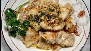 Fish in Butter Lemon and Parsley Sauce