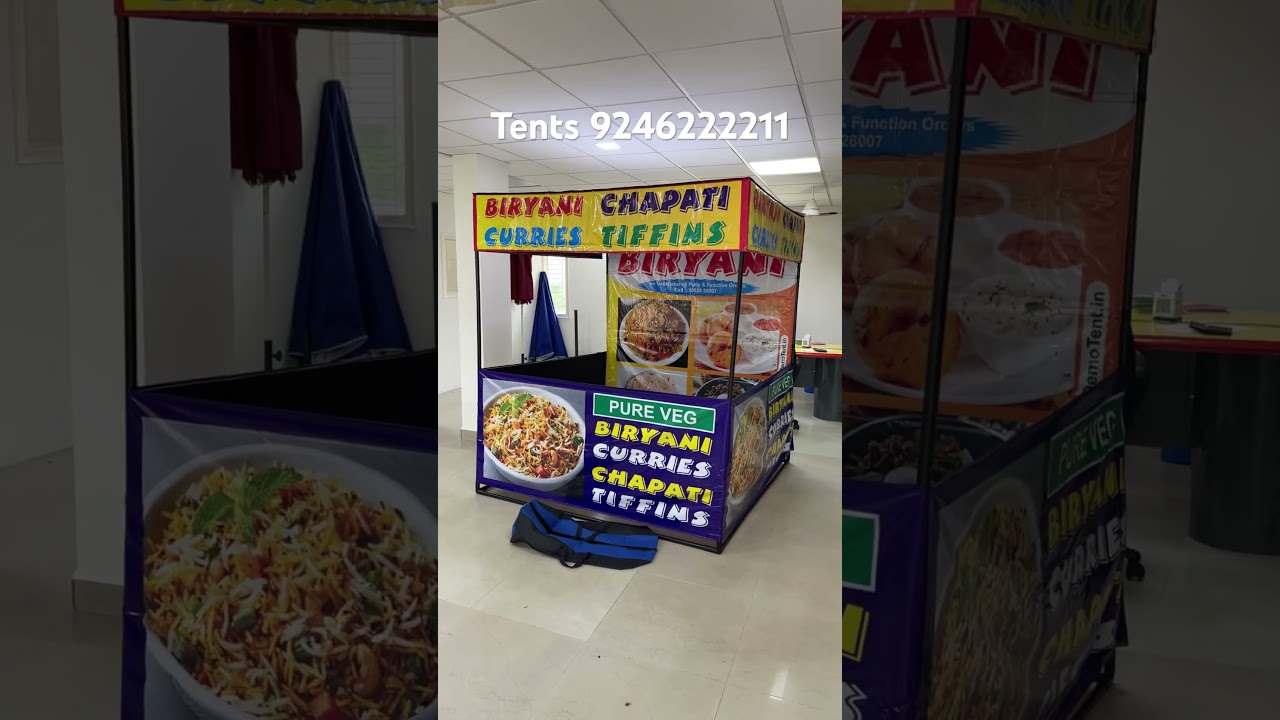 Start your own food business with our tents, Food sales tents suppliers Call 9246222211