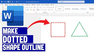 Hoe een gestippelde vorm in Word te tekenen | Maak een omtrek van een gestippelde vorm