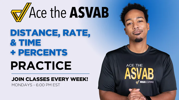 ASVAB Arithmetic Reasoning: Distance, Rate, Time & Percent Word Problems Explained