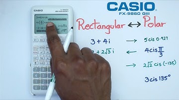How to Convert Between Rectangular Form and Polar Form on the Casio FX-9860 GIII Graphics Calculator