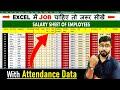 salary sheet in excel | salary sheet with attendance | salary sheet | MS Excel