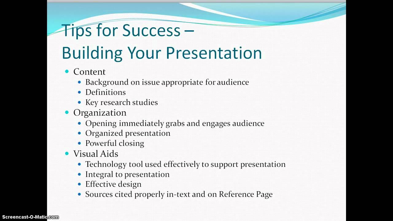 how to do research paper presentation