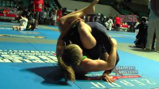 Girl Triangles Boy - Amanda Leve Vs Justin Oconnor At Grapplers Quest No Gi Bjj Grappling