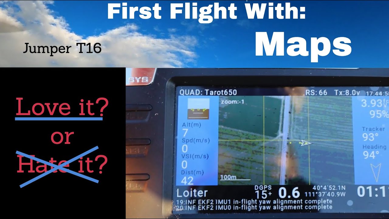Telemetry Maps FIRST FLIGHT... How was it?(yaapu telemetry on Jumper ...